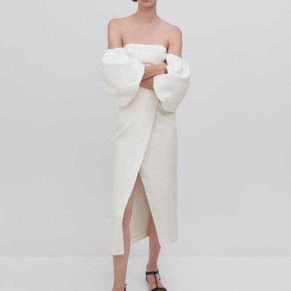 Massimo Dutti Dresses & Skirts - MASSIMO DUTTI - Linen Midi Dress - XS